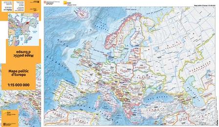 Mapa polític d’Europa 1:15 000 000